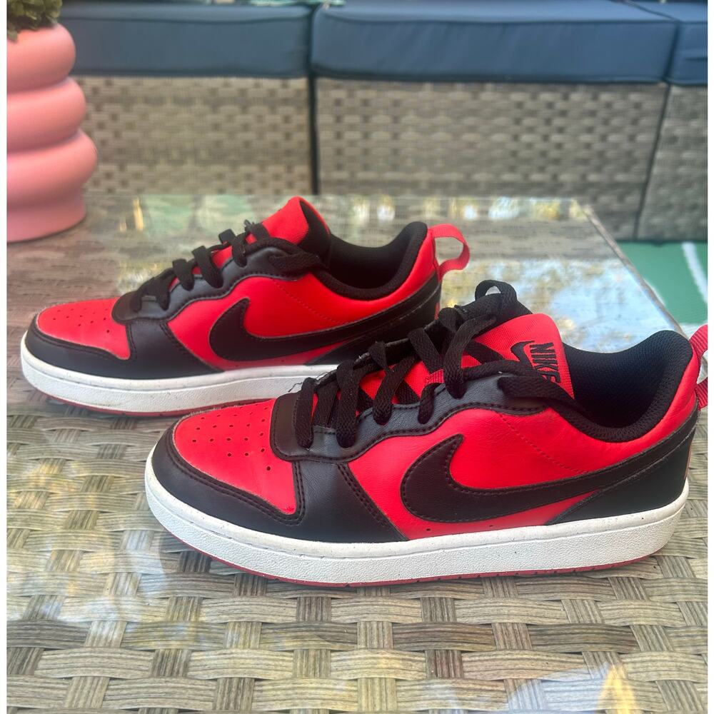 Nike Court Borough Low 2 GS “Bred” Black/Red